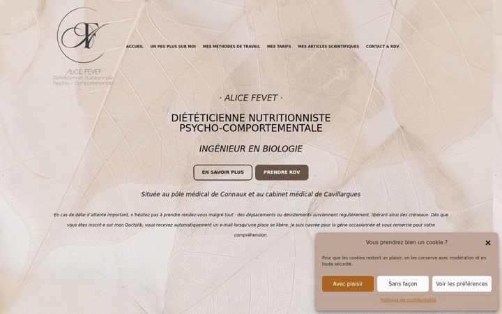 Screenshot of fevetdietetique.com