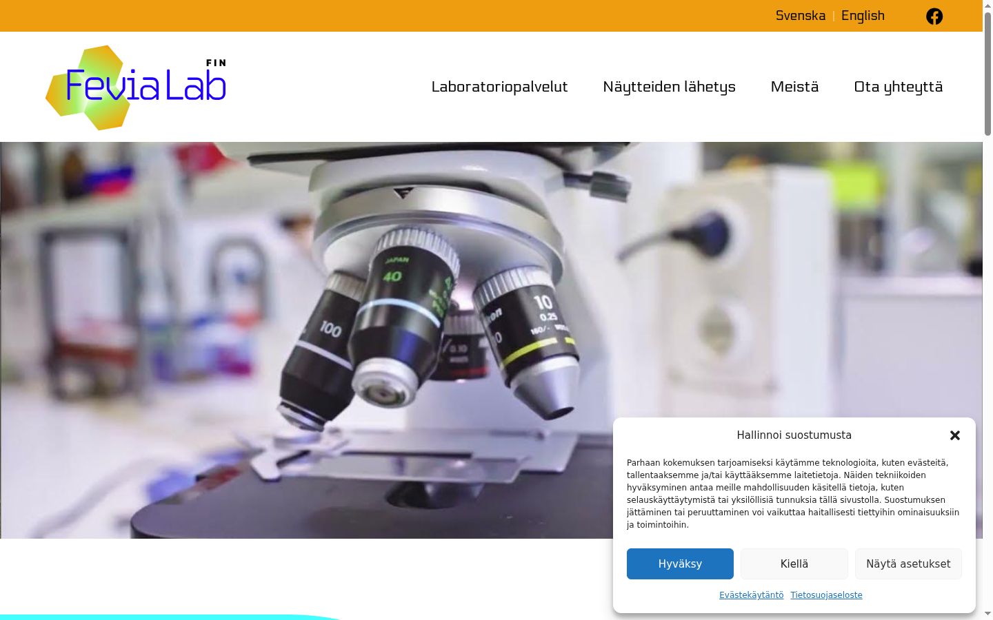 Screenshot tal-banner tal-kunsens muri qabel kwalunkwe interazzjoni