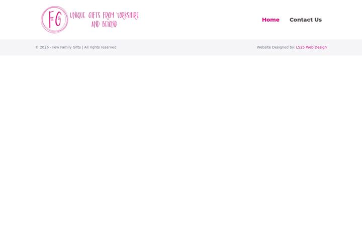 Screenshot of fewgifts.co.uk