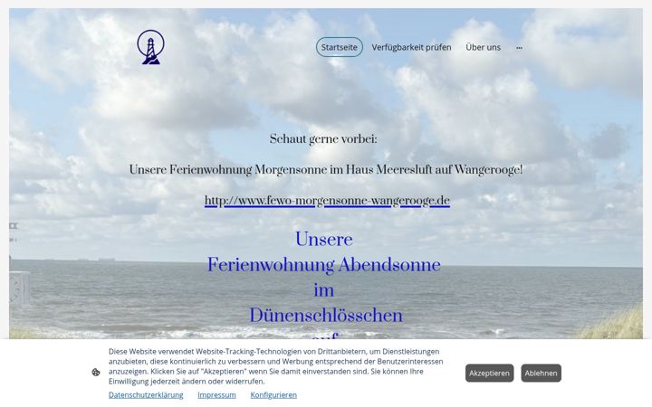 Snímek obrazovky fewo-abendsonne-wangerooge.de