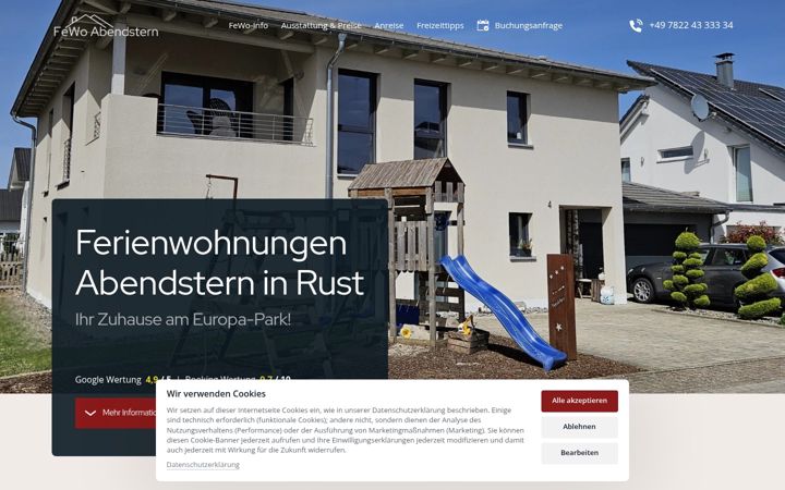 Snímek obrazovky fewo-abendstern-rust.de
