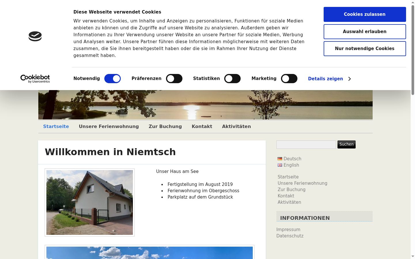 Screenshot tal-banner tal-kunsens muri qabel kwalunkwe interazzjoni