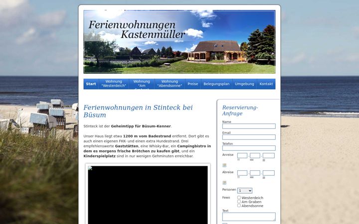 Skærmbillede af fewo-bei-buesum.de
