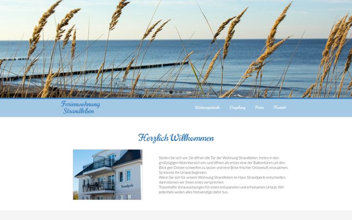 Screenshot of fewo-boergerende.com