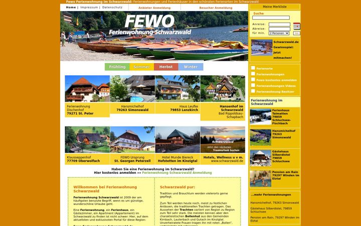Skærmbillede af fewo-ferienwohnung-schwarzwald.de