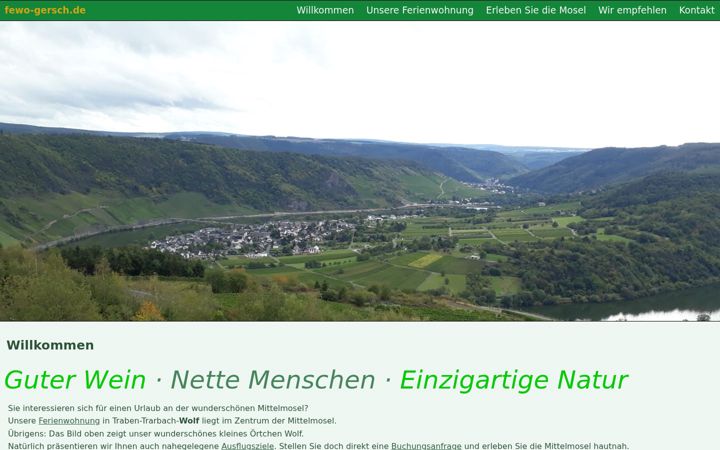 Screenshot of fewo-gersch.de