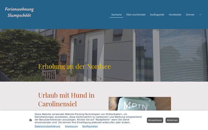 Képernyőkép: fewo-gluecksgriff-carolinensiel.de