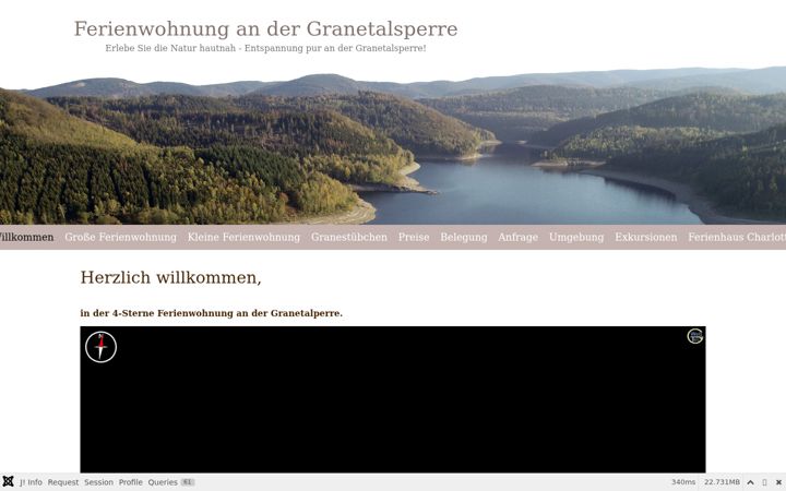 Screenshot of fewo-grane.de