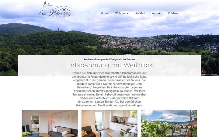 Screenshot of fewo-hainerberg.de