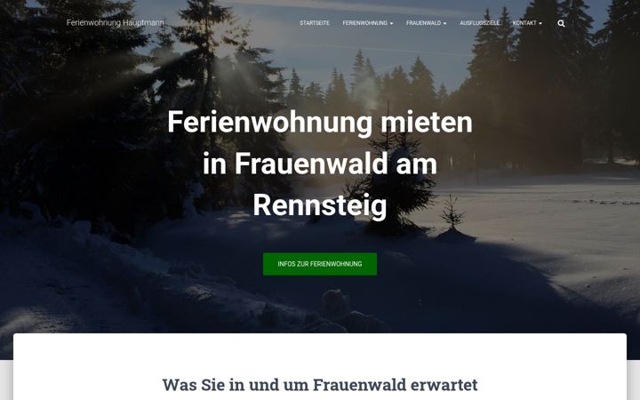 Screenshot of fewo-hauptmann.de