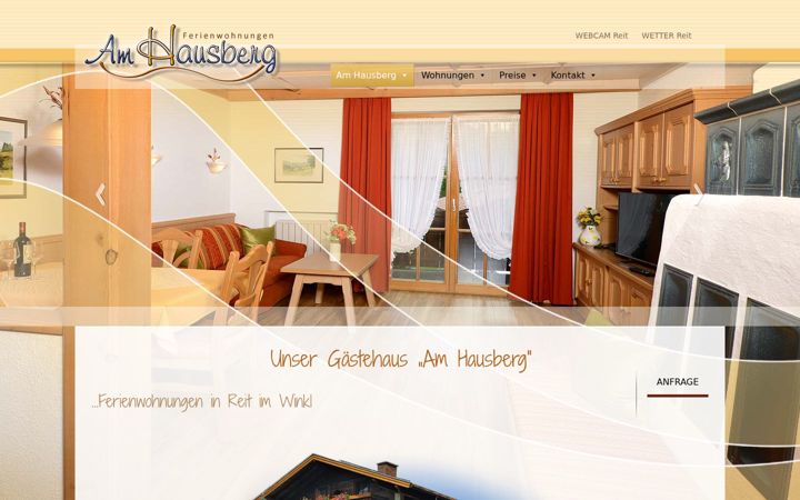 Screenshot of fewo-hausberg.de