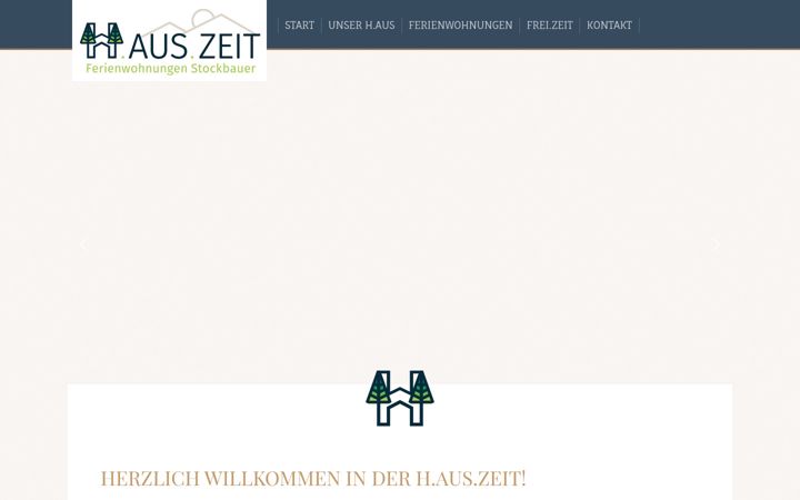 Screenshot of fewo-hauszeit.de
