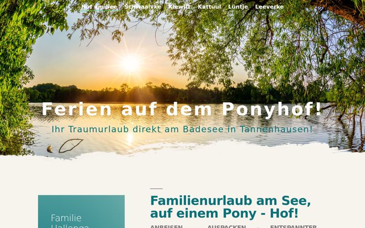 Screenshot of fewo-hof-am-see.de