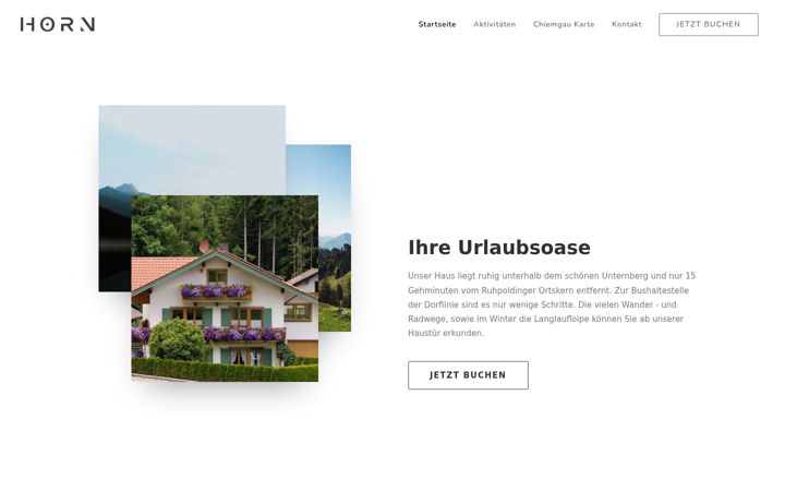 Screenshot of fewo-horn.de