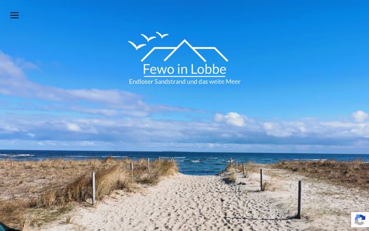 Screenshot of fewo-in-lobbe.de