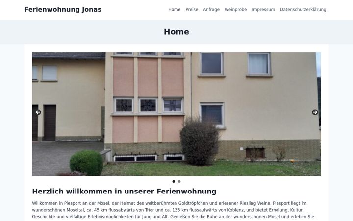 Skjermbilde av fewo-jonas.de