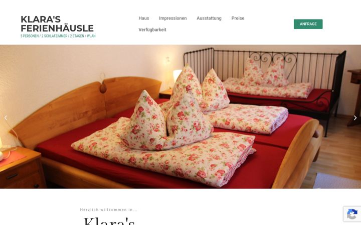 Screenshot of fewo-klara-neuffen.de