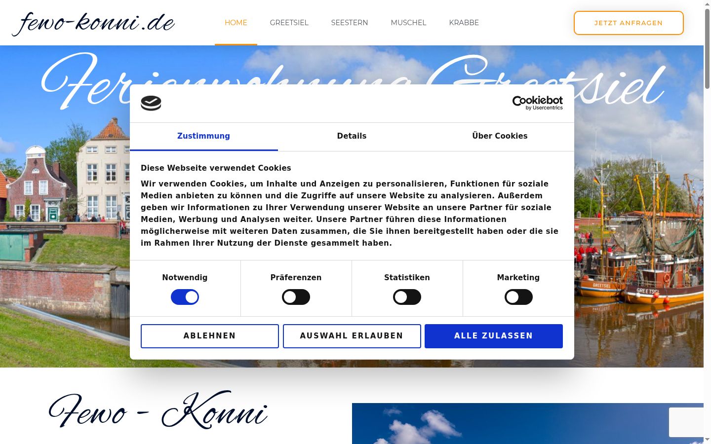 Captură de ecran a bannerului de consimțământ afișat înainte de orice interacțiune
