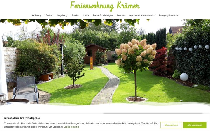 Screenshot of fewo-kraemer.de
