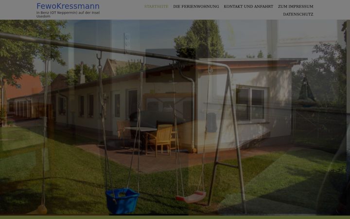 Screenshot of fewo-kressmann-usedom.de