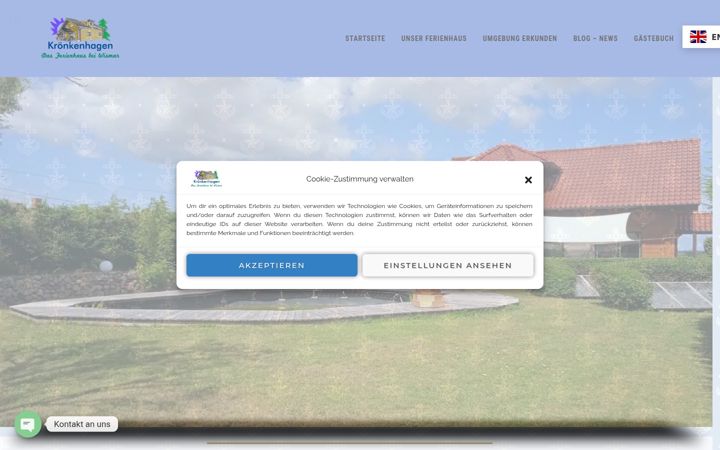 Screenshot of fewo-kroenkenhagen.de