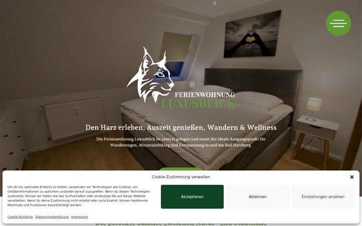Screenshot of fewo-luxusblick.de