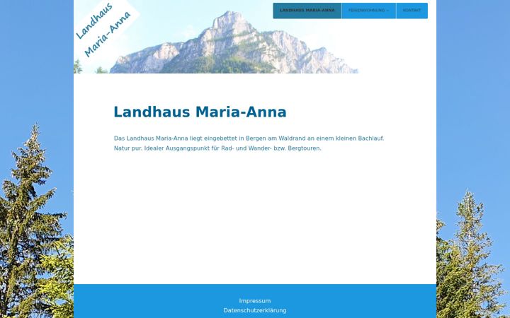 Screenshot of fewo-maria-anna.de