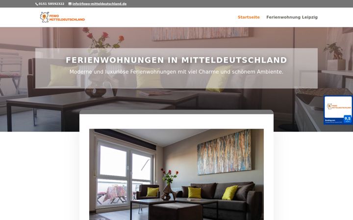 Screenshot of fewo-mitteldeutschland.de