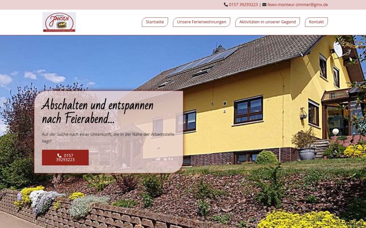 Screenshot ta' fewo-monteur-zimmer.com