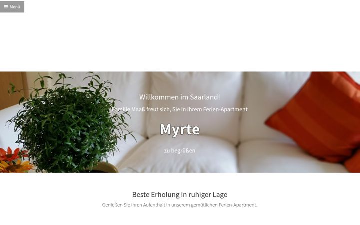 Screenshot of fewo-myrte.de
