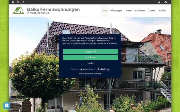 Screenshot of fewo-neheim.de