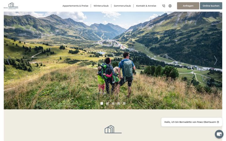 Screenshot of fewo-obertauern.com