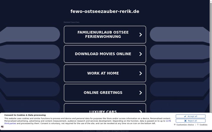 Screenshot of fewo-ostseezauber-rerik.de