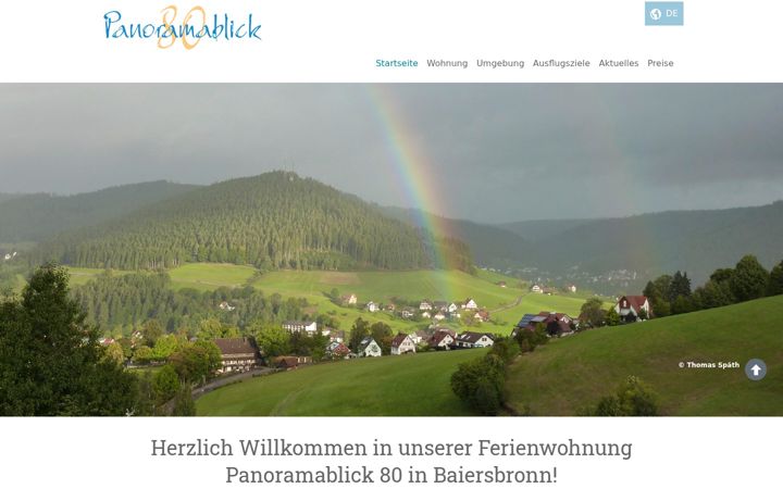 Screenshot of fewo-panoramablick80.com