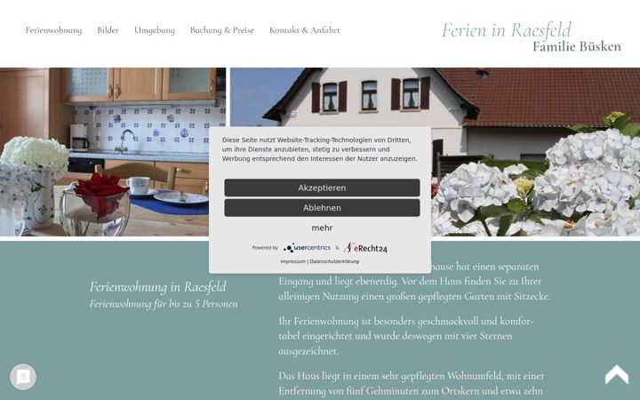 Screenshot di fewo-raesfeld.de