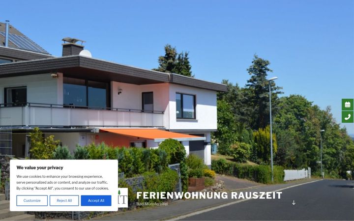 Screenshot of fewo-rauszeit.de