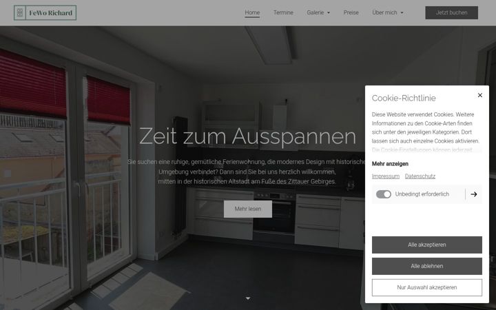 Screenshot of fewo-richard-zittau.de