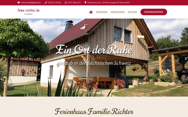 Screenshot of fewo-richter.de