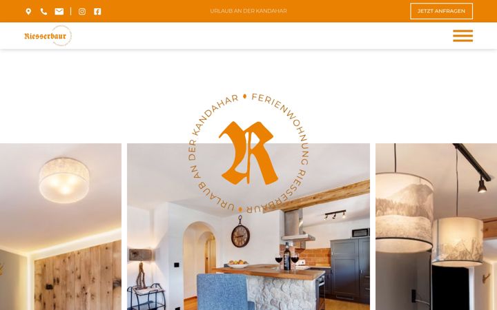 Screenshot of fewo-riesserbaur.de