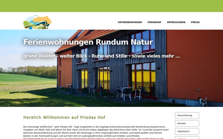 Screenshot of fewo-rundum-natur.de