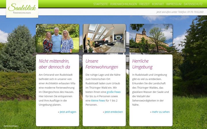 Screenshot of fewo-saaleblick-rudolstadt.de