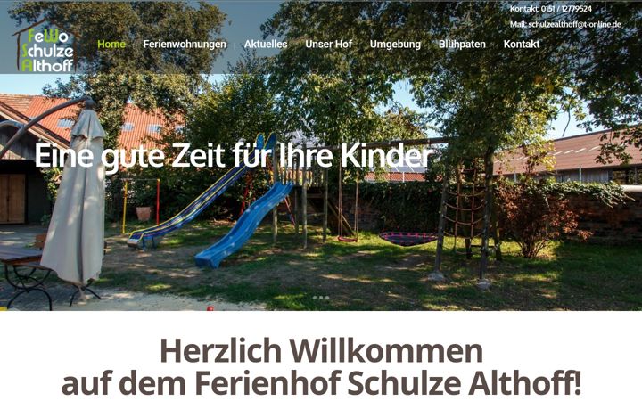 Screenshot of fewo-schulzealthoff.de