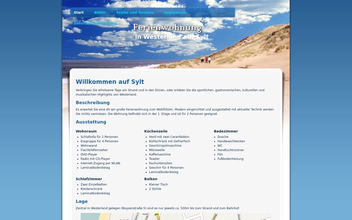 Ekrano kopija fewo-sylt-beckmann.de