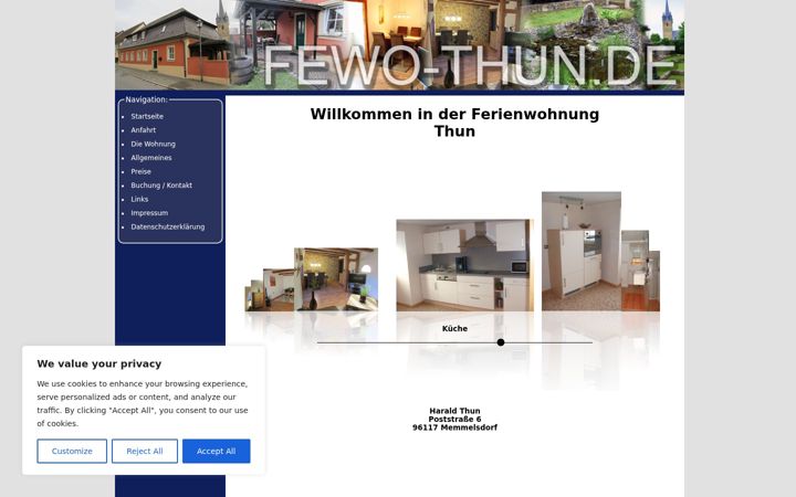 Screenshot of fewo-thun.de