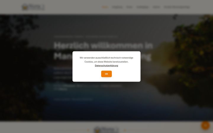 Screenshot of fewo-trebbin.de