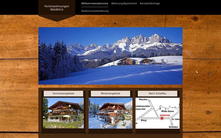 Screenshot of fewo-waldblick.at