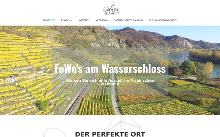 Screenshot of fewo-wasserschloss.de