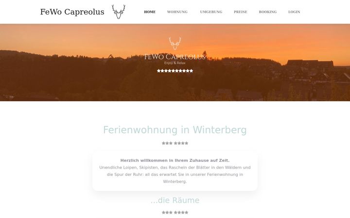 Screenshot of fewo-winterberg.net