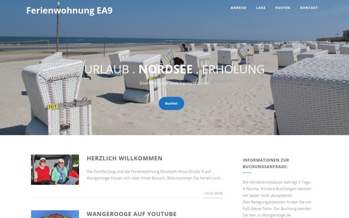Screenshot van fewo-wooge.de