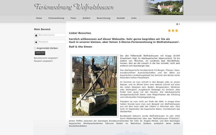 Screenshot of fewo-wor.de